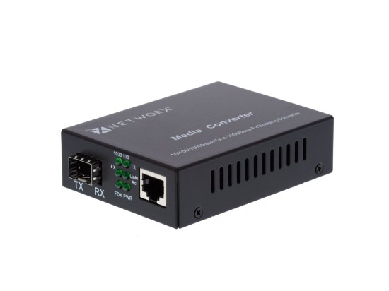 Picture of Gigabit Fiber Media Converter with Open SFP Slot for Multimode or Singlemode Fiber