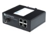 Picture of Industrial Gigabit Fiber Media Converter - 1000Base-LX, LC Multimode, 2km, 1310nm, 4 Port Switch