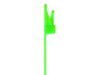 Picture of RETYZ EveryTie 14 Inch Fluorescent Green Releasable Tie -100 Pack