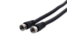 Picture of RG6 CaTV Coaxial Patch Cable - 75 FT, F Type, Black