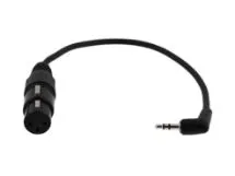 Picture of XLR Female to 3.5mm Stereo Right Angle Plug - 1 FT