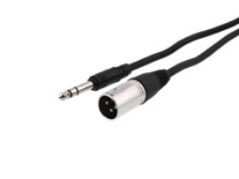 Picture of XLR Male to 1/4 Stereo Plug - 6 FT