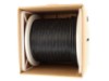 Picture of Solid CAT6e Network Cable Reel in a Box - Black, 600 MHz, Riser (CMR) PVC - 1000 FT