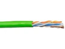 Picture of Solid CAT6e Network Cable Reel in a Box - Green, 600 MHz, Riser (CMR) PVC - 1000 FT