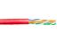 Picture of Solid CAT6e Network Cable Reel in a Box - Red, 600 MHz, Riser (CMR) PVC - 1000 FT