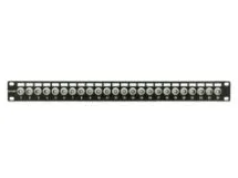 Picture of 24 Port Fully Loaded 75 Ohm Isolated BNC Coaxial Patch Panel - 1U