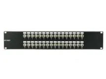 Picture of 32 Port Fully Loaded 75 Ohm Isolated BNC Coaxial Patch Panel - 2U
