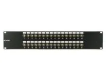 Picture of 32 Port Fully Loaded 75 Ohm BNC Coaxial Patch Panel - 2U