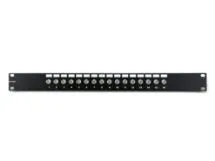 Picture of 16 Port Fully Loaded F-Type Coaxial Patch Panel - 1U