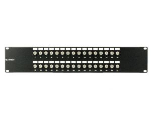 Picture of 32 Port Fully Loaded F-Type Coaxial Patch Panel - 2U