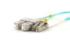 Picture of 35m Multimode Duplex Fiber Optic Patch Cable (50/125) OM3 Aqua - Laser Opt - LC to SC