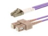 Picture of 2m Multimode Duplex OM4 Fiber Optic Patch Cable (50/125) - LC to SC