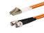 Picture of 2m Multimode Duplex Fiber Optic Patch Cable (62.5/125) - LC to ST