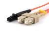 Picture of 2m Multimode Duplex Fiber Optic Patch Cable (62.5/125) - MTRJ to SC