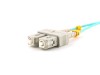 Picture of 2m Multimode Duplex Fiber Optic Patch Cable (50/125) OM3 Aqua - Laser Opt - SC to SC