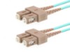 Picture of 3m Multimode Duplex Fiber Optic Patch Cable (50/125) OM3 Aqua - Laser Opt - SC to SC