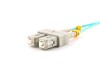 Picture of 15m Multimode Duplex Fiber Optic Patch Cable (50/125) OM3 Aqua - Laser Opt - SC to ST
