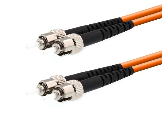 Picture of 7m Multimode Duplex Fiber Optic Patch Cable (62.5/125) - ST to ST