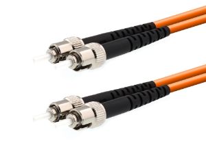 Picture of 10m Multimode Duplex Fiber Optic Patch Cable (62.5/125) - ST to ST