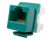 Picture of CAT5e Keystone Jack 180 Degree 110 UTP - Green