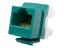 Picture of CAT5e Keystone Jack 180 Degree 110 UTP - Green