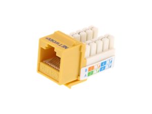 Picture of CAT6 SpeedTerm™ Keystone Jack 90 Degree 110 UTP - Yellow