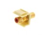Picture of Feed Through Keystone Jack - RCA (Component / Composite) - Ivory - Color Coded Red