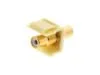 Picture of Feed Through Keystone Jack - RCA (Component / Composite) - Ivory - Color Coded White