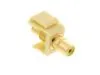Picture of Feed Through Keystone Jack - RCA (Component / Composite) - Ivory - Color Coded Yellow
