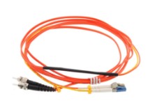 Picture of 1M Mode Conditioning Duplex Fiber Optic Patch Cable (50/125) - LC (equip.) to ST