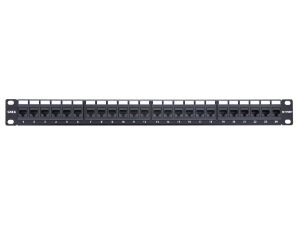 Picture of 24 Port CAT6 Rack Mount Patch Panel - 1U, TAA Compliant, RoHS Compliant