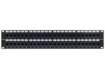 Picture of 48 Port CAT6 Rack Mount Patch Panel - 2U, TAA Compliant, RoHS Compliant