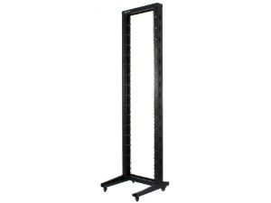 Picture of 2-Post Free Standing Open Frame Network Relay Rack - 47U, M6 Cage Nut Rails