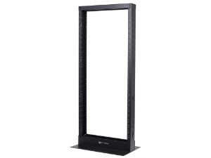 Picture of 2-Post Open Frame Network Relay Rack - 25U, #12-24 Tapped Rails