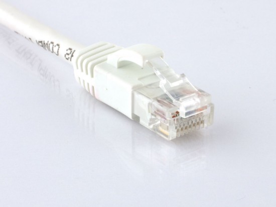 Picture of CAT6 Patch Cable - 6 IN, White, Booted