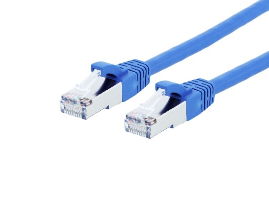 Picture of CAT8 Patch Cable - 6 IN, Blue, Booted