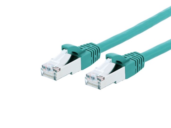 Picture of CAT8 Patch Cable - 7 FT, Green, Booted