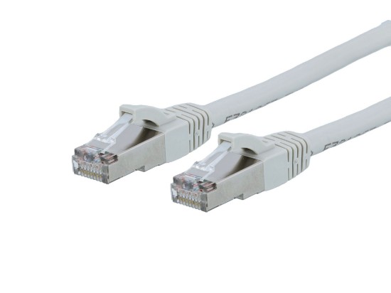 Picture of CAT8 Patch Cable - 3 FT, Gray, Booted