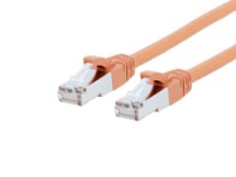 Picture of CAT8 Patch Cable - 3 FT, Orange, Booted