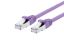 Picture of CAT8 Patch Cable - 1 FT, Purple, Booted