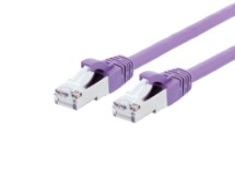Picture of CAT8 Patch Cable - 3 FT, Purple, Booted