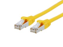 Picture of CAT8 Patch Cable - 1 FT, Yellow, Booted