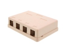 Picture of 4 Port Surface Mount Box - Ivory