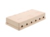 Picture of 6 Port Surface Mount Box - Ivory