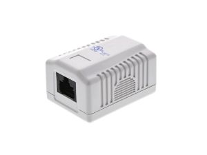 Picture of Surface Mount Box with CAT6 110 Punch Down Terminals - RJ45 - 8 Conductor
