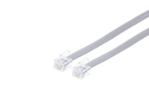 Picture of RJ12 6 Conductor Cross Wired Modular Telephone Cable - 15 FT