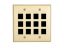 Picture of 12 Port Keystone Faceplate - Dual Gang - Ivory