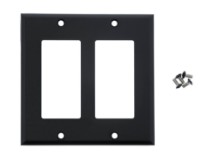 Picture of Dual Gang Decorex Wall Plate - Black