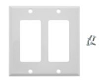 Picture of Dual Gang Decorex Wall Plate - White