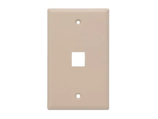 Picture of 1 Port Keystone Faceplate - Single Gang - Beige